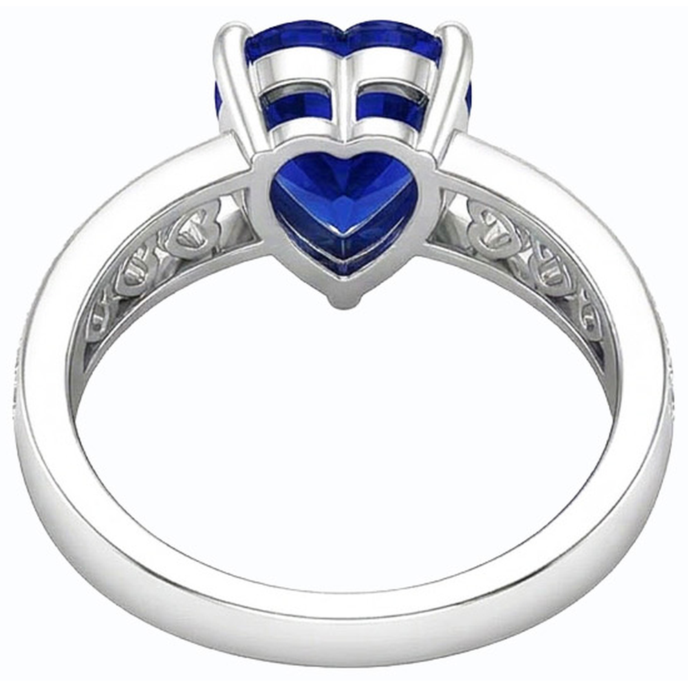 echter round diamant 2Karat ring auf Weiß