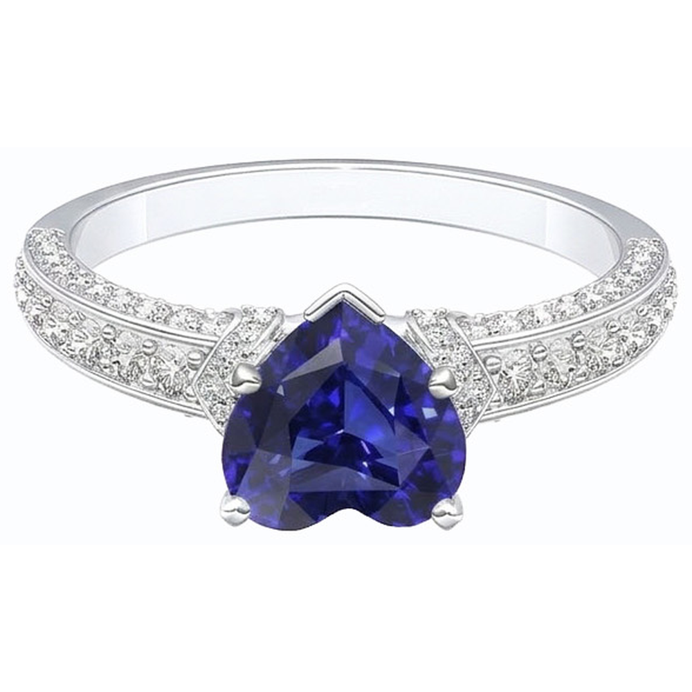 echter round diamant 3.50Karat ring Profilansicht