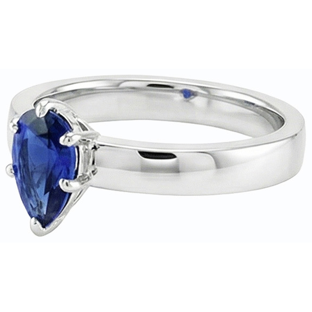 echter round diamant 1Karat ring Draufsicht