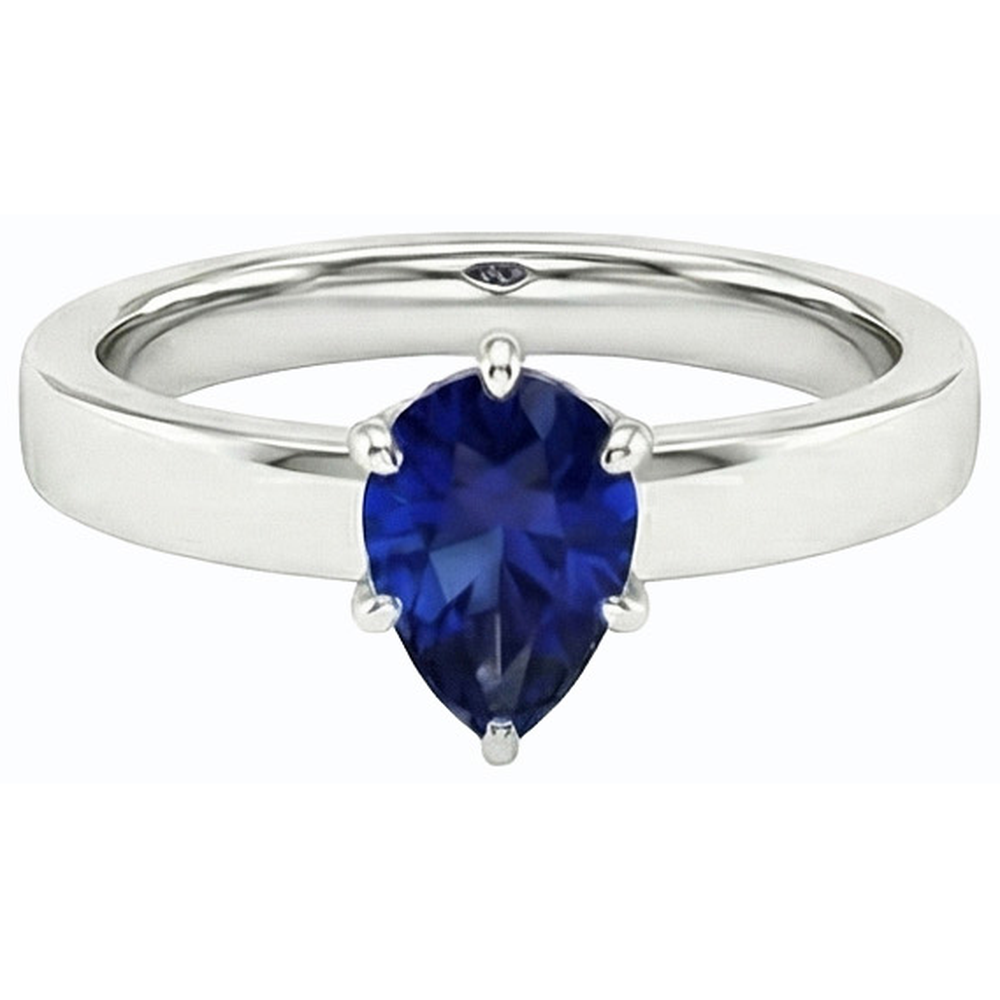 echter round diamant 1Karat ring Profilansicht