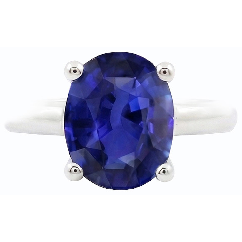 echter oval diamant 1.50Karat ring Profilansicht