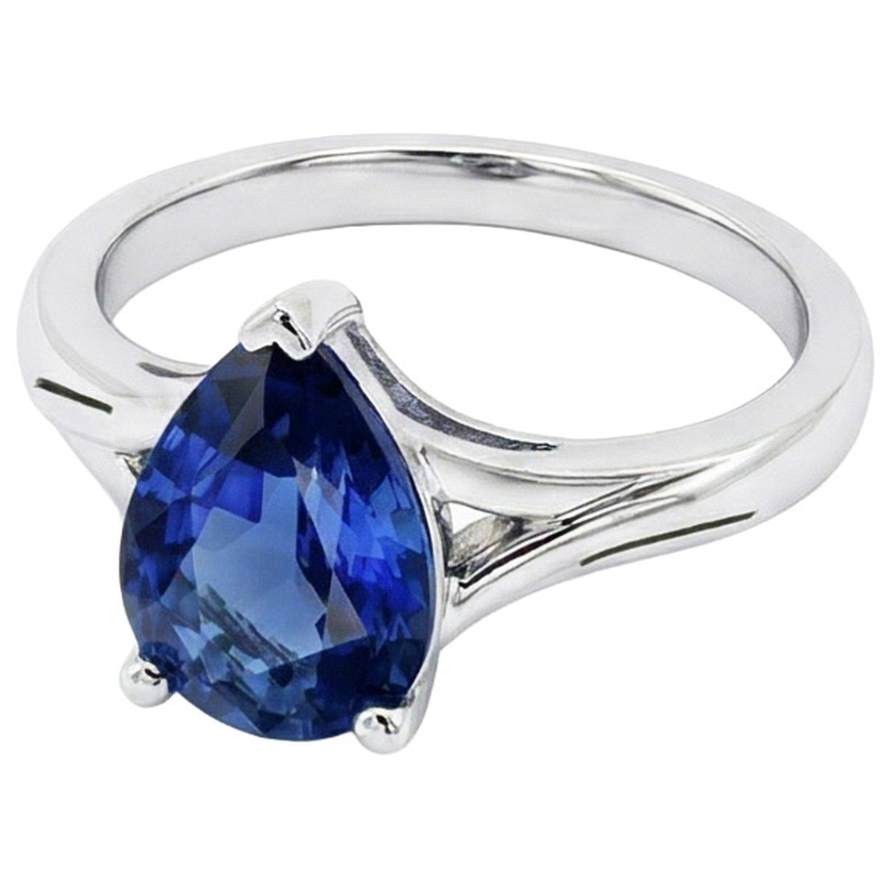 echter round diamant 3Karat ring Detailansicht