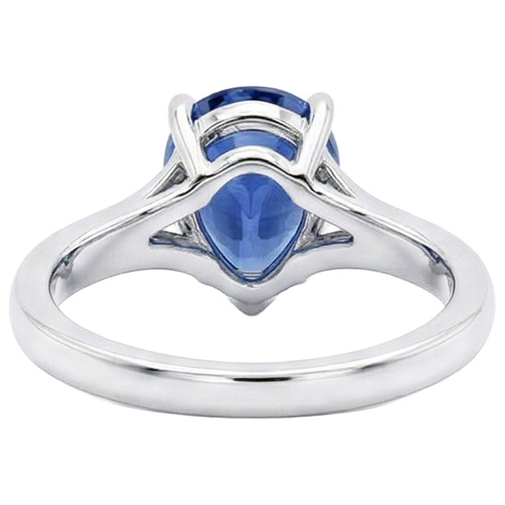 echter round diamant 3Karat ring Draufsicht