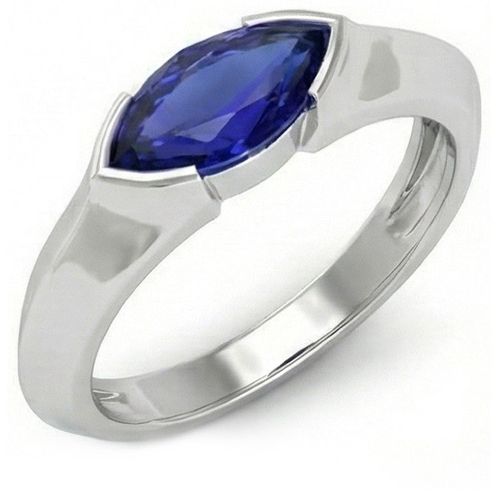 echter oval diamant 1Karat ring Dreiviertelansicht