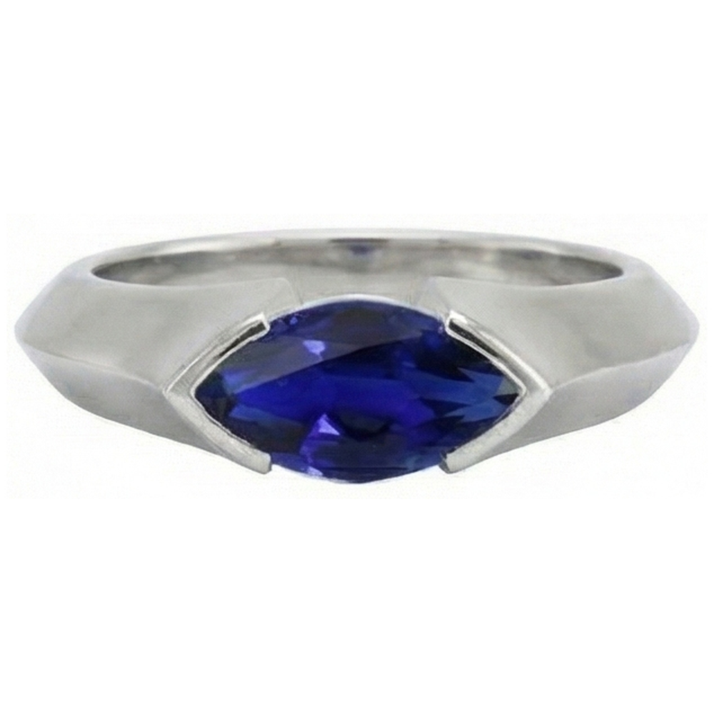echter oval diamant 1Karat ring Seitenansicht