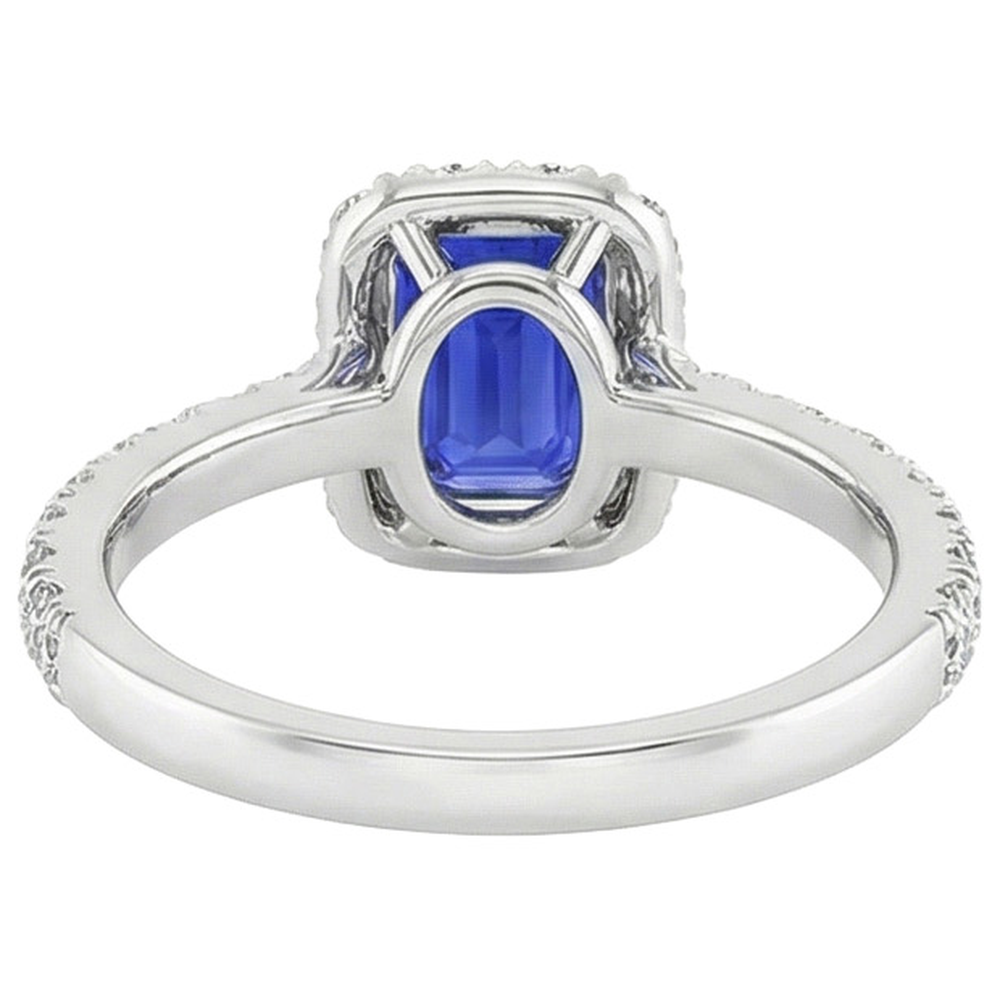 echter round diamant 5Karat ring Detailansicht