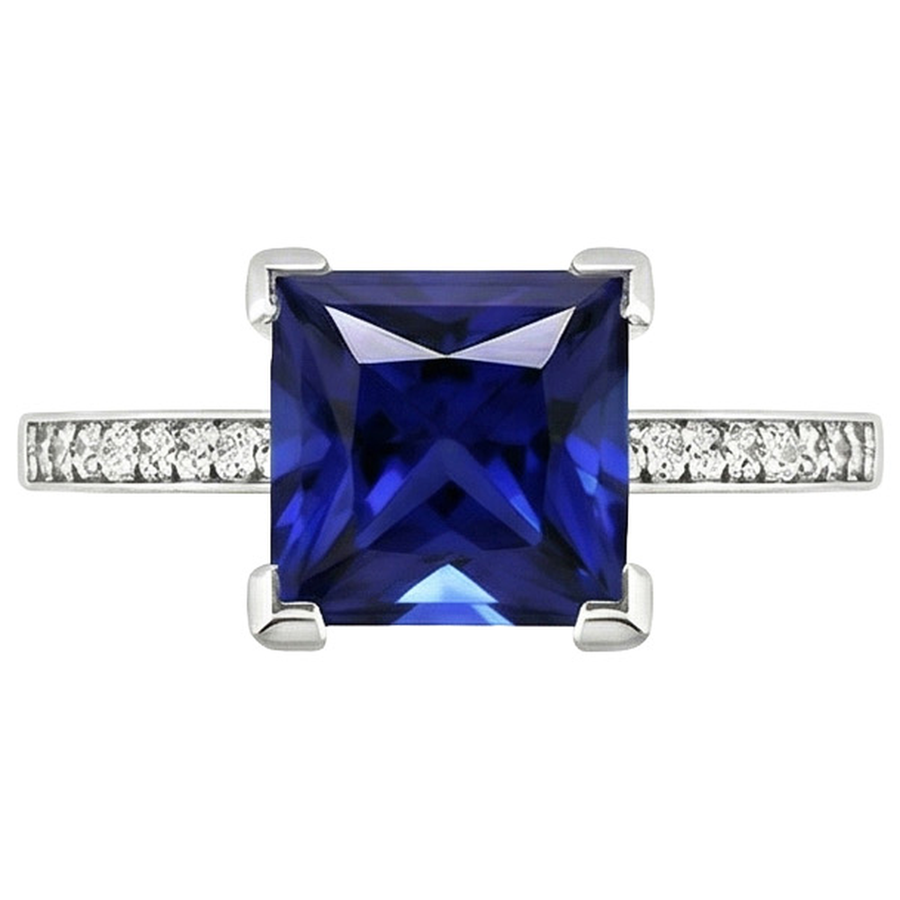 echter round diamant 4Karat ring Detailansicht