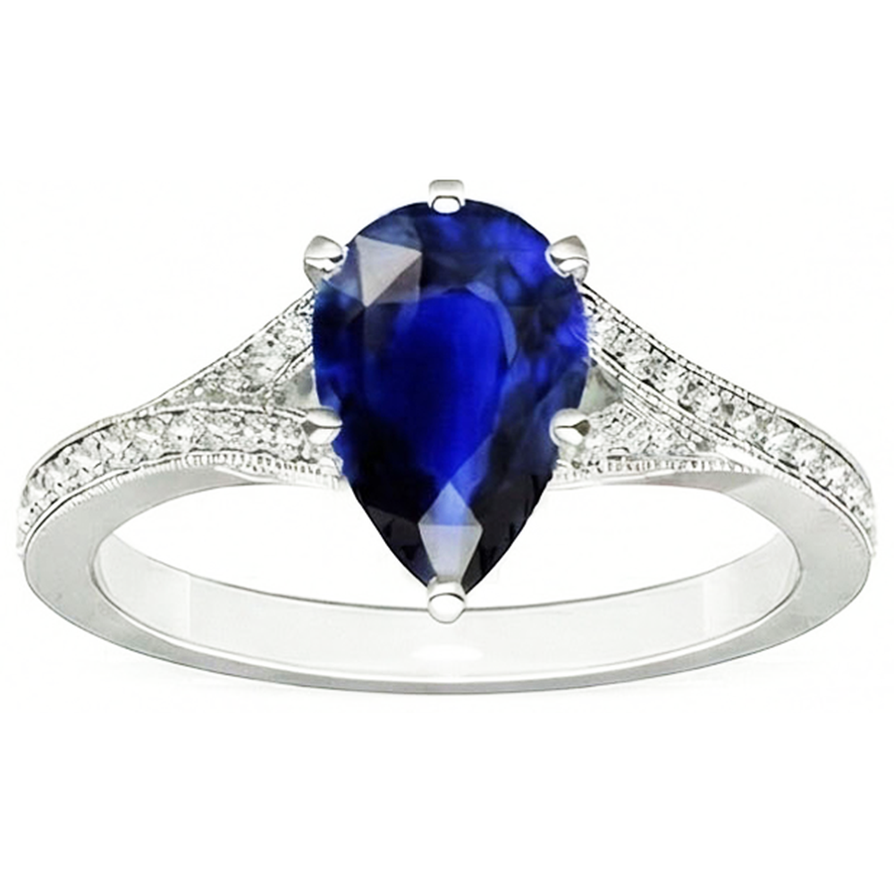 echter round diamant 4Karat ring Seitenansicht
