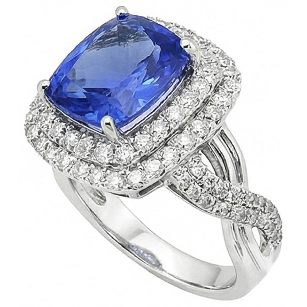 echter round diamant 4.50Karat ring Detailansicht