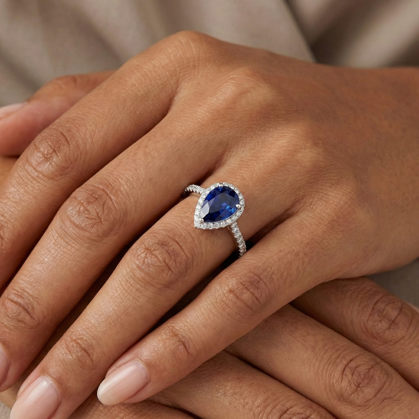 echter round diamant 3.50Karat ring mit Diamantbesatz