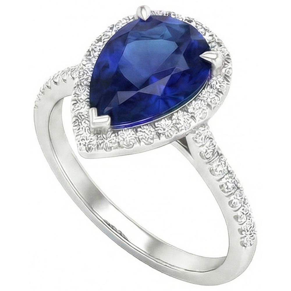 echter round diamant 3.25Karat ring Detailansicht
