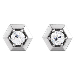 Edler Diamant Ohrstecker 1 Karat G/VS1 – 14K Weißgold
