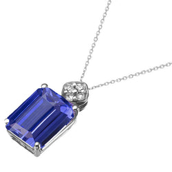 Natürlicher Royalblauer Saphir Edelstein-Anhänger – 14 Karat