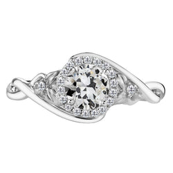 Luxuriöser Brillant Verlobungsring – 2 Karat 14K Weißgold
