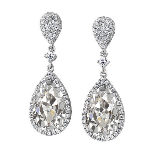 Ohrstecker 14K Weißgold mit Diamant – Hauptansicht