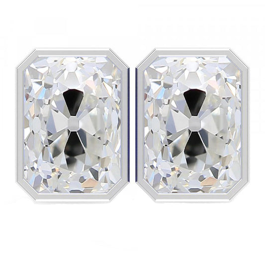 Ohrringe 14 Karat Weißgold mit Diamant – Hauptansicht