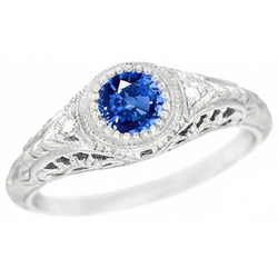 Echter Saphir Ring 1.25 Karat