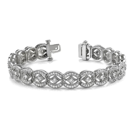 Wie Vintage Art-Deco-Natürliche Diamant-Armband