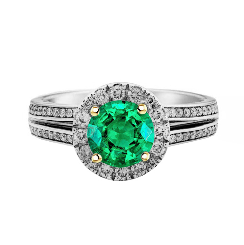 Echter Edler Smaragd Schmuckstein-Ring – Hauptansicht