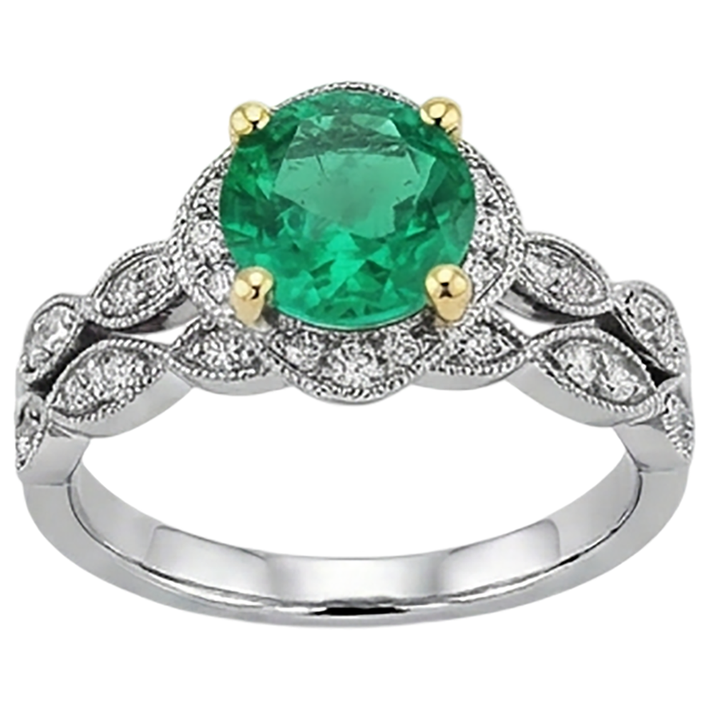 Eleganter Edelstein-Ring 2,50 Karat – Profilansicht