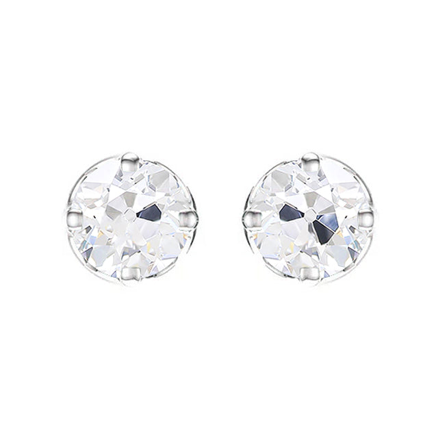 Authentischer Diamant Ohrringe – Frontansicht