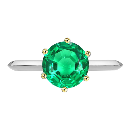 Handgemachter Edler Smaragd Schmuckstein-Ring 2,50 Karat – Hauptansicht