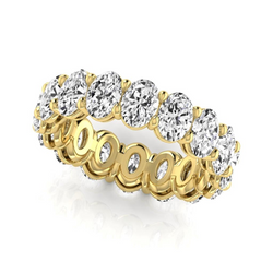 Eternity Band 14K Gelbgold – Brillant Oval 0,33 Karat