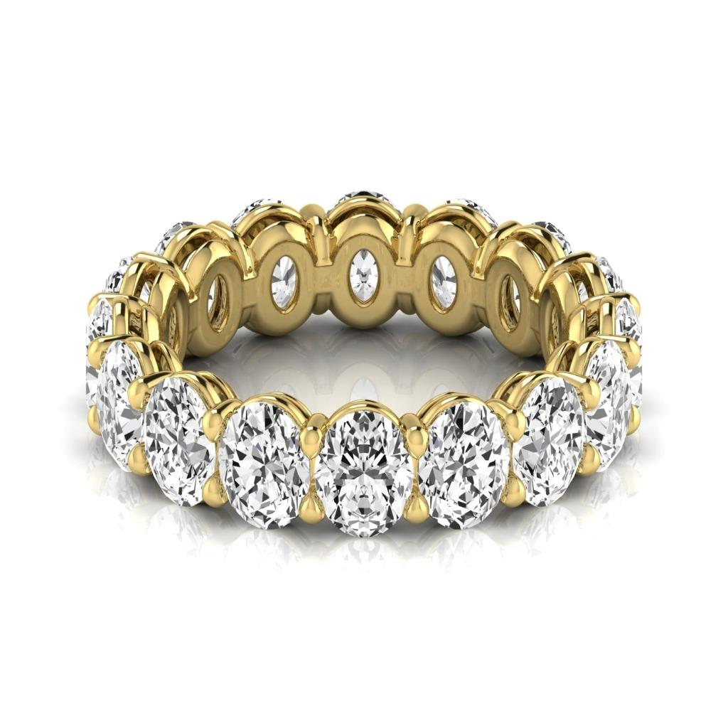 Brillant Eternity Band 0,33 Karat 14K Gelbgold – Frontansicht
