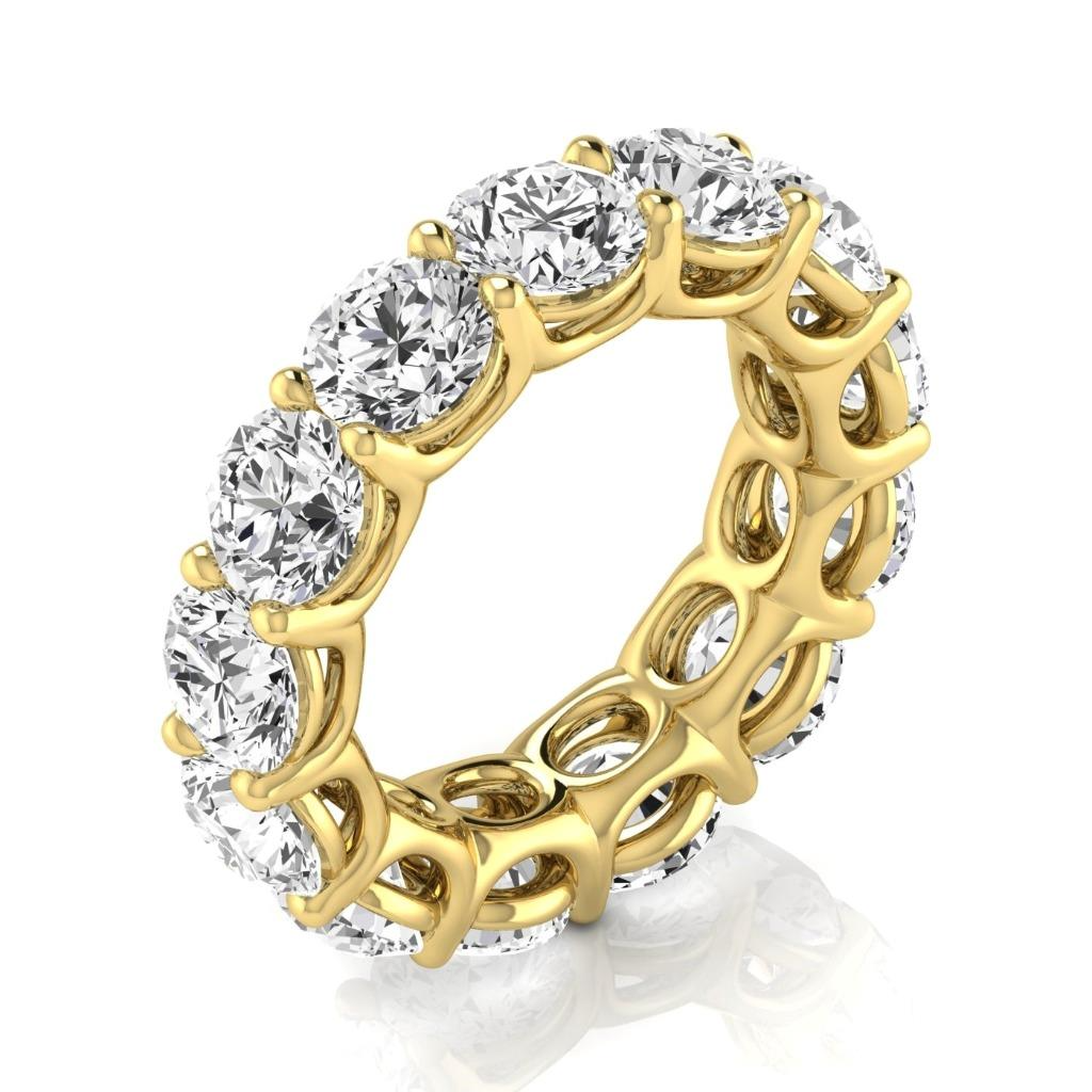 Brillant Brillantschliff Eternity Band in 14K Gelbgold – Hauptansicht