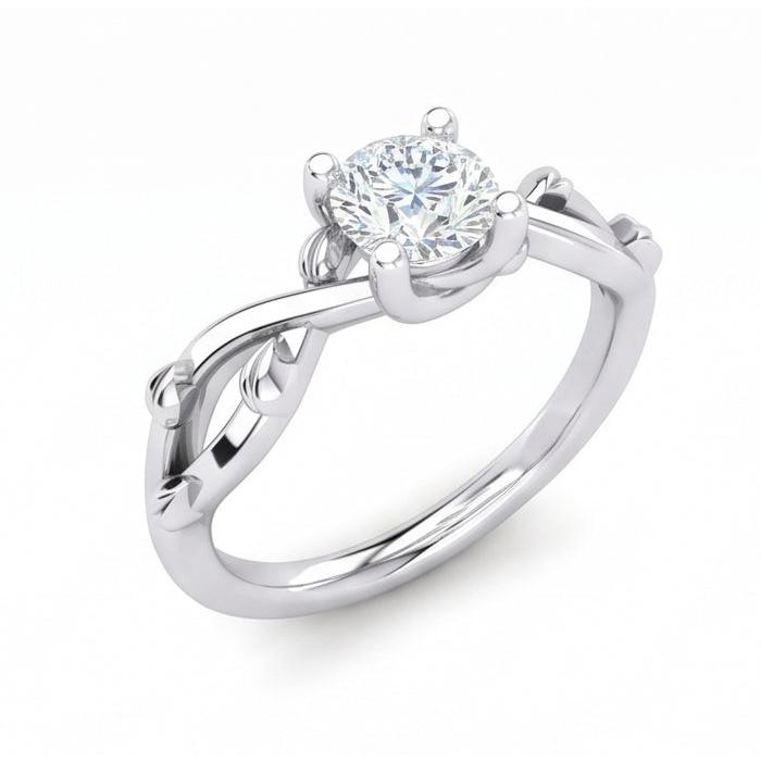 echter round diamant 1.75Karat ring Seitenansicht