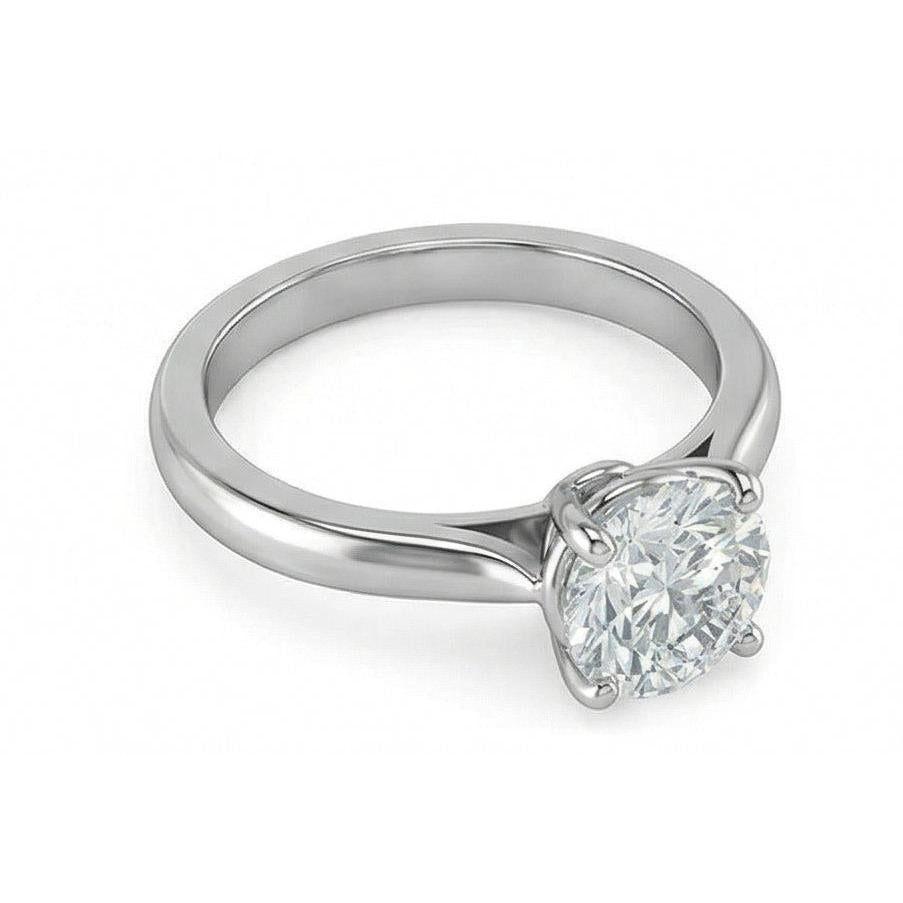 echter round diamant 2.75Karat ring Seitenansicht