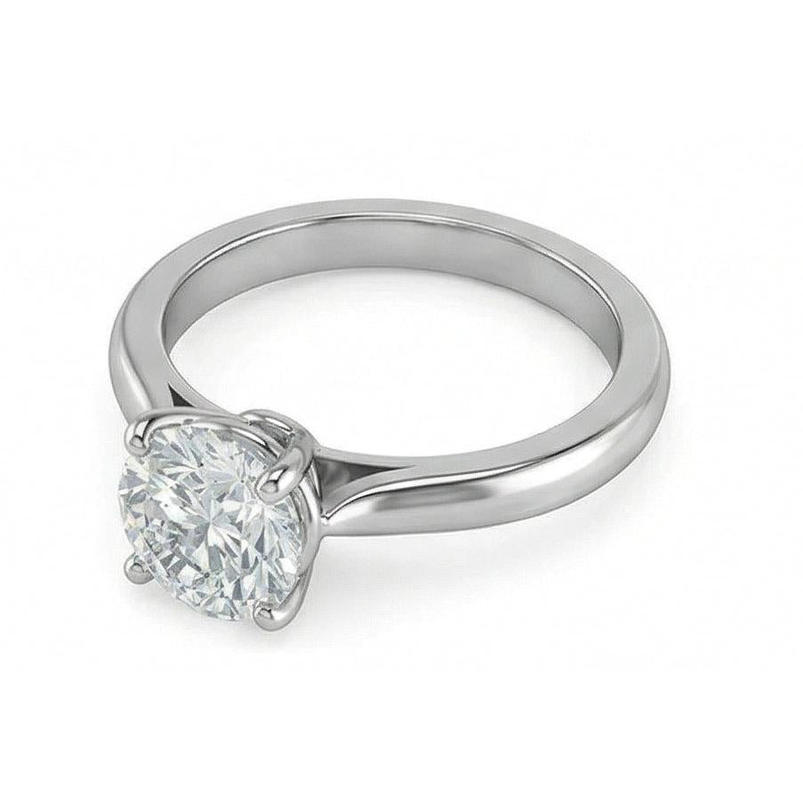 echter round diamant 2.75Karat ring Detailansicht