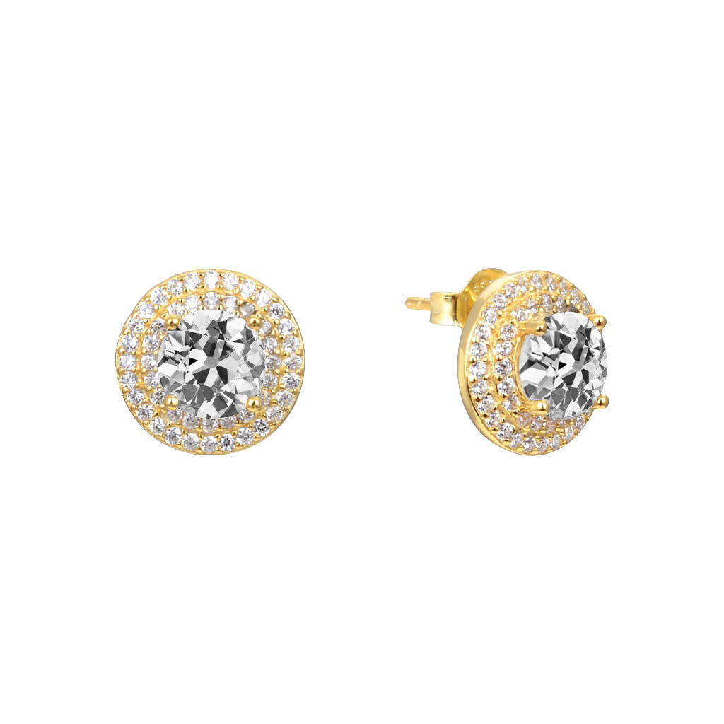 Ohrringe 14K Gelbgold mit Brillant – Hauptansicht