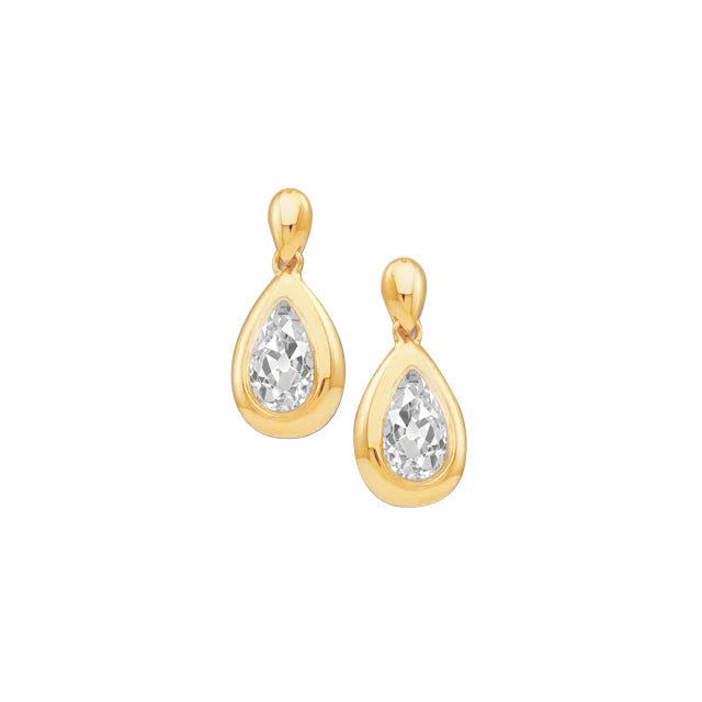 Old Mine Cut Edler Diamant Ring in 14K Gelbgold – Hauptansicht