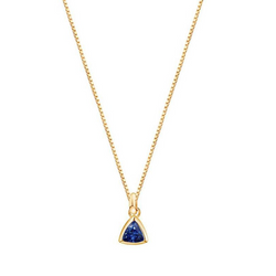 Zargenfassung Schmuckstein-Anhänger – Royalblauer Saphir 1,50