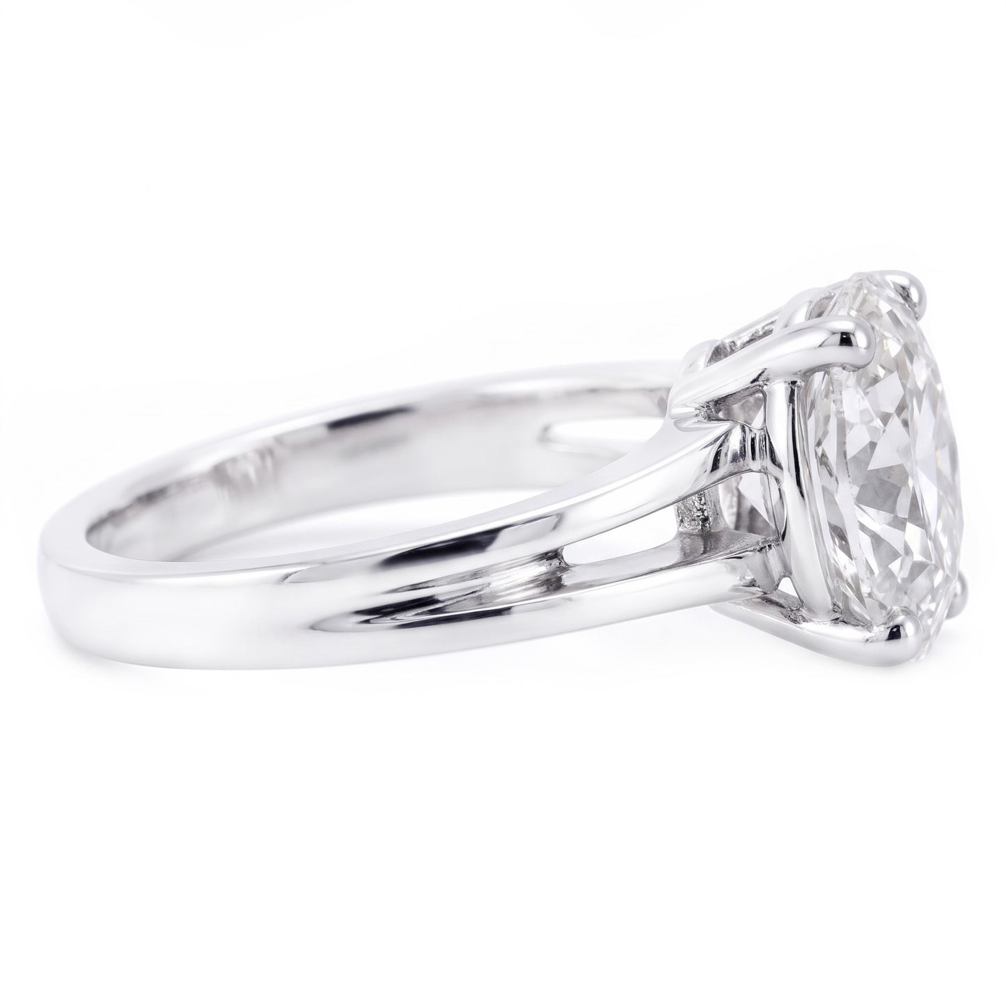 Zeitloser Edler Diamant Solitär-Ring 3 Karat – 14K Weißgold |