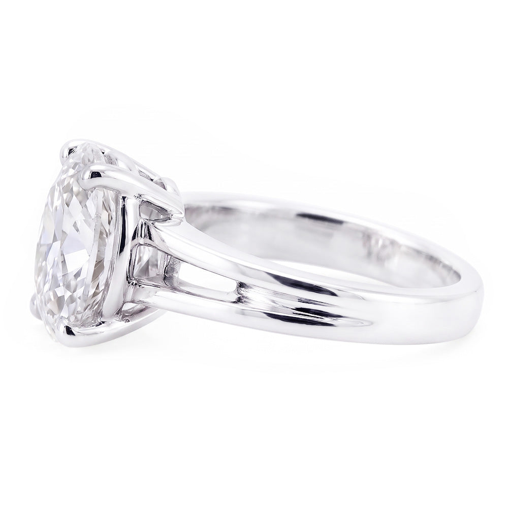 Zeitloser Edler Diamant Solitär-Ring 3 Karat – 14K Weißgold |