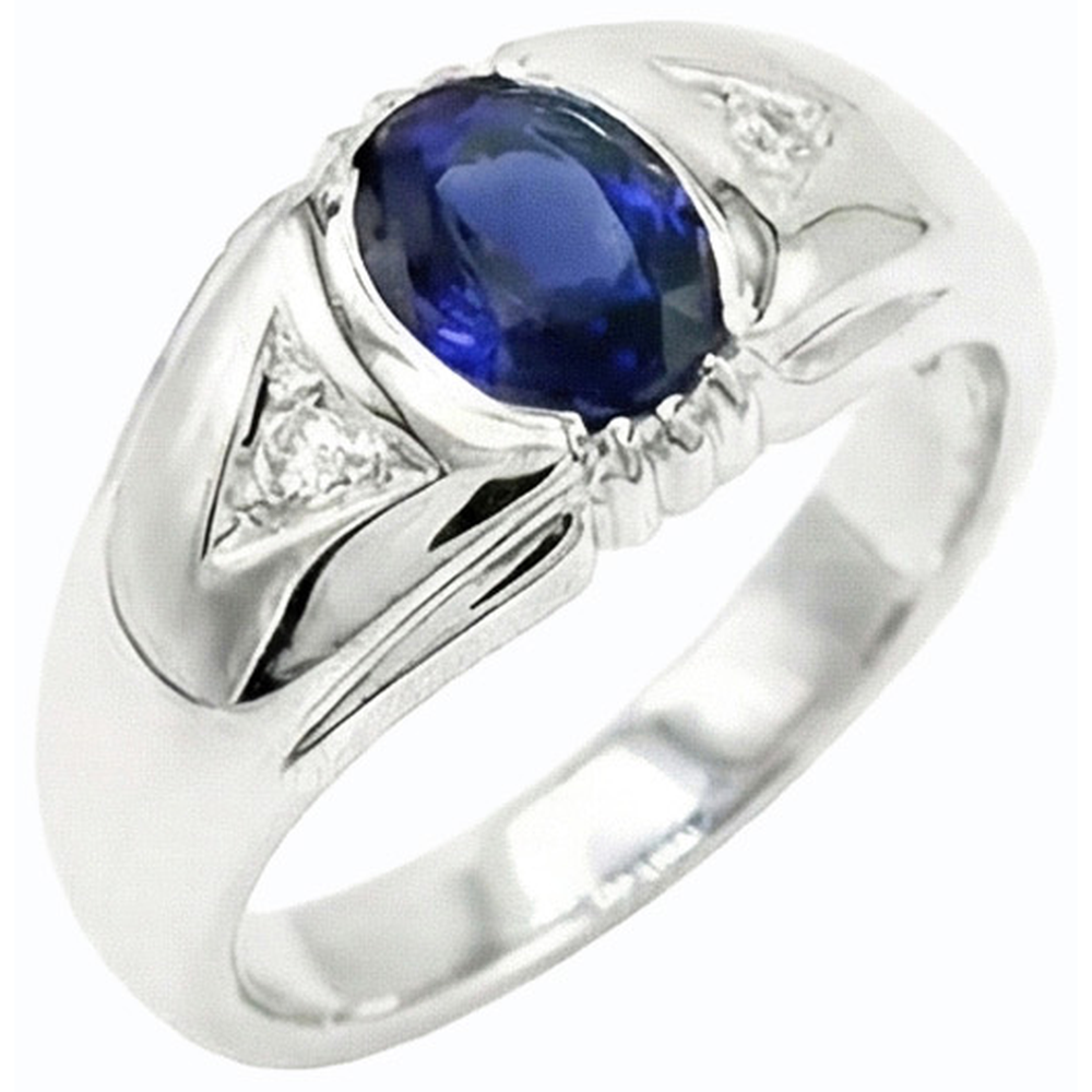 echter oval diamant 1.25Karat ring Seitenansicht