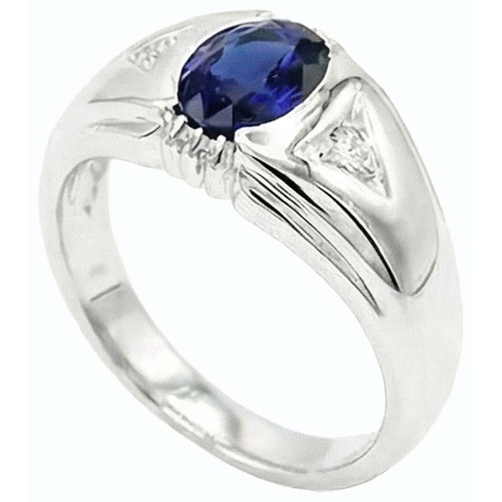 echter oval diamant 1.25Karat ring Detailansicht