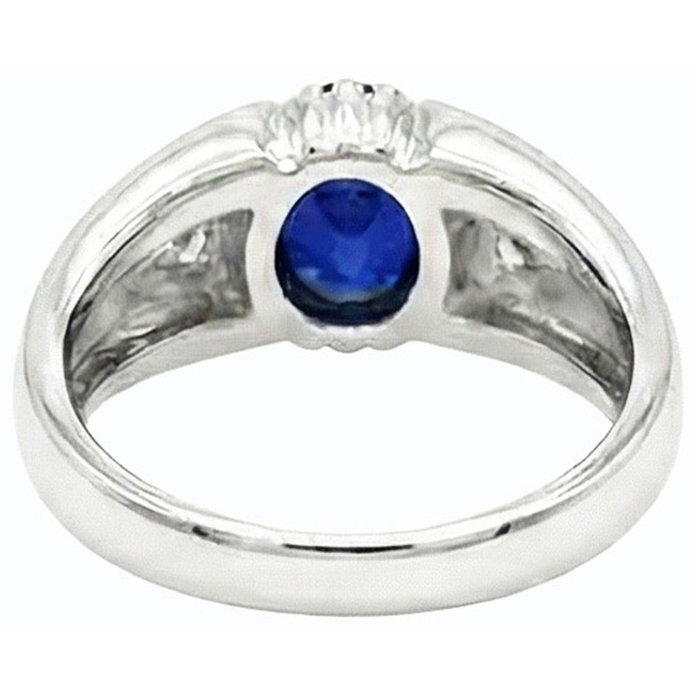 echter oval diamant 1.25Karat ring Draufsicht