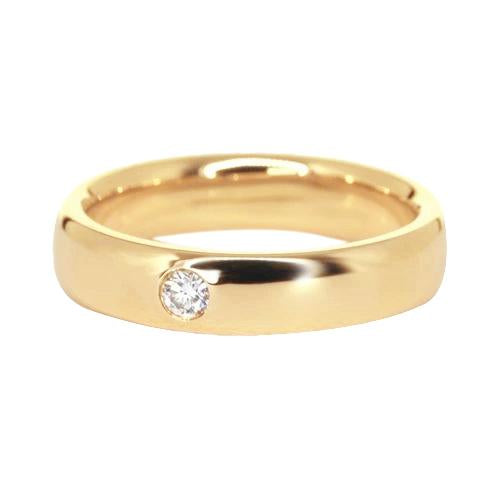 Zigeuner-Natürliche Diamant Band 0,25 Karat Gelbgold 14K Herrenring