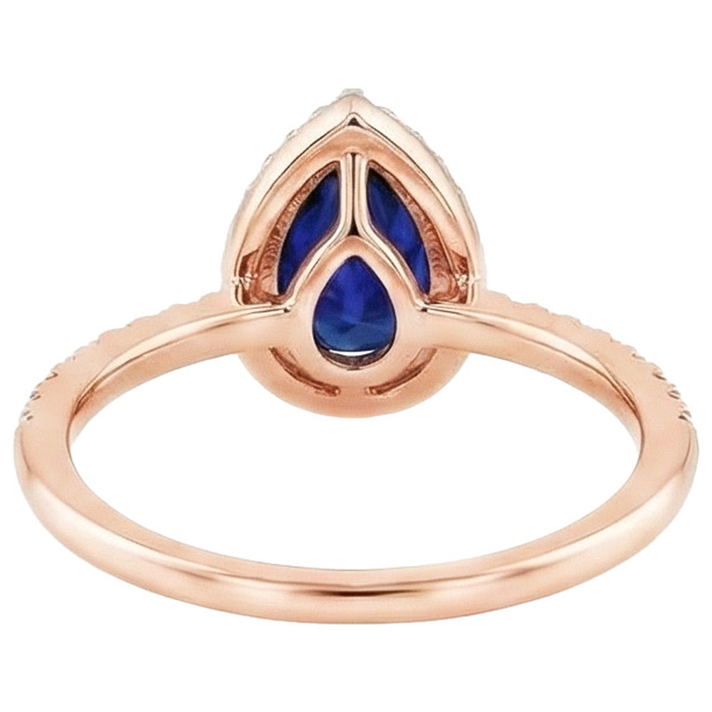 echter round diamant 6Karat ring auf Weiß