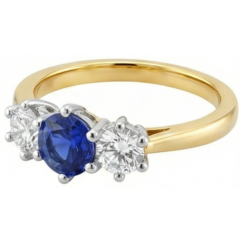 echter round diamant 3.50Karat ring Detailansicht