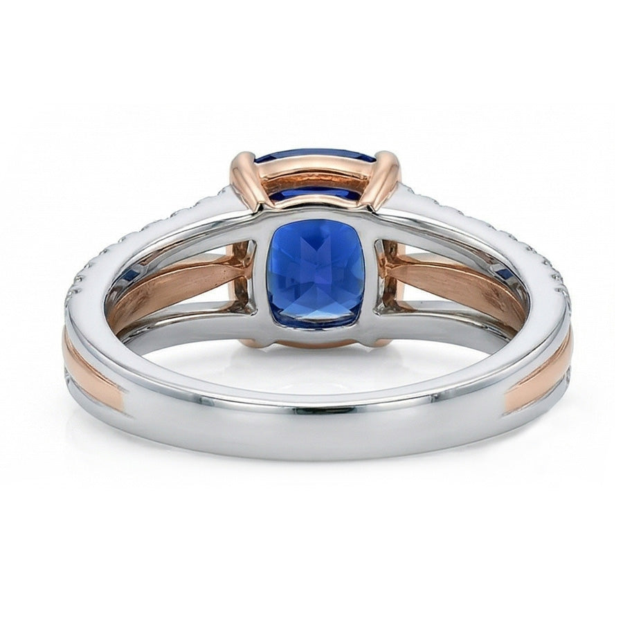 echter round diamant 2.50Karat ring mit Diamantbesatz