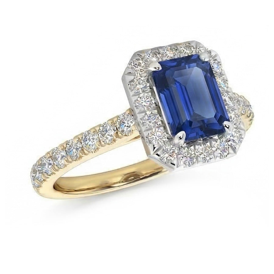 echter round diamant 3Karat ring Detailansicht