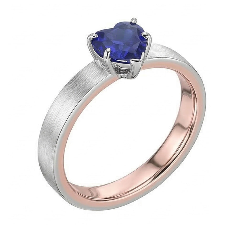 echter heart diamant 1.50Karat ring Draufsicht