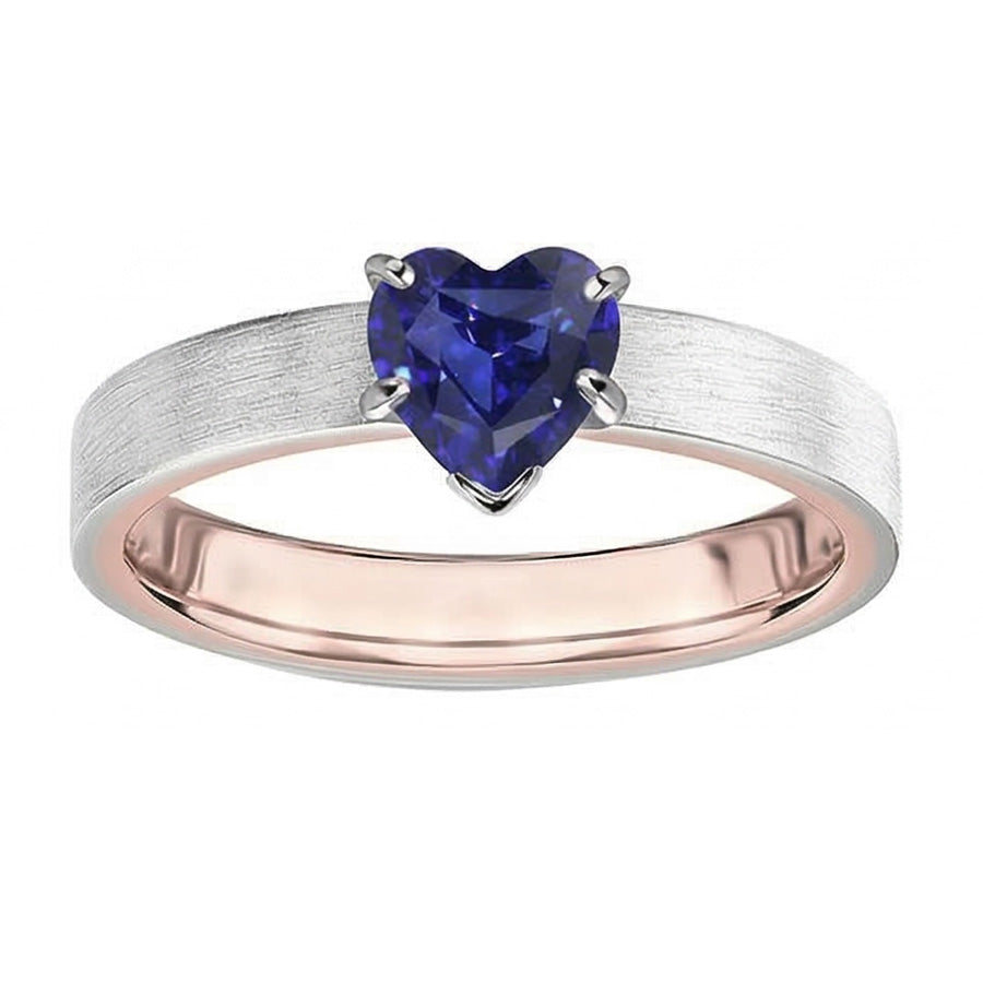 echter heart diamant 1.50Karat ring Profilansicht