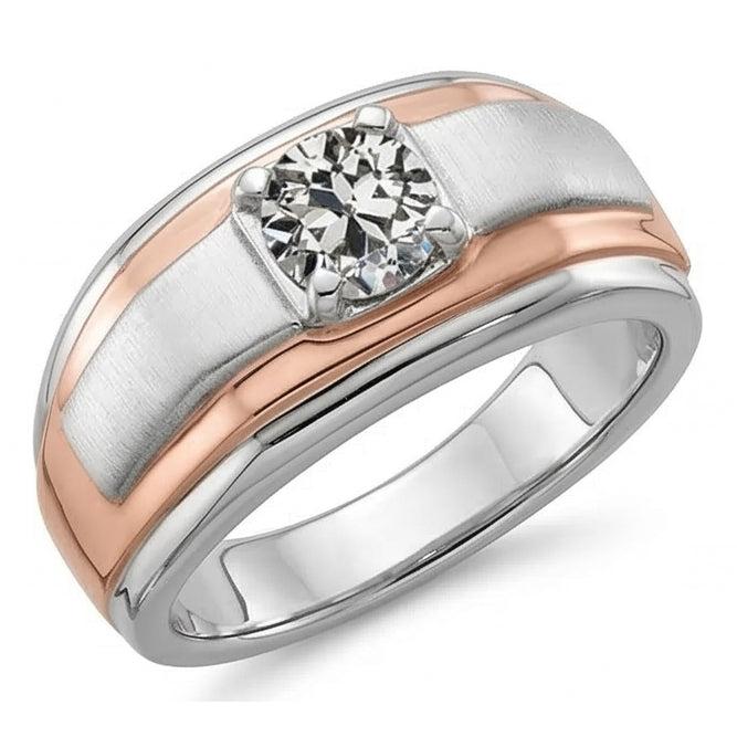 echter round diamant 1Karat ring Detailansicht