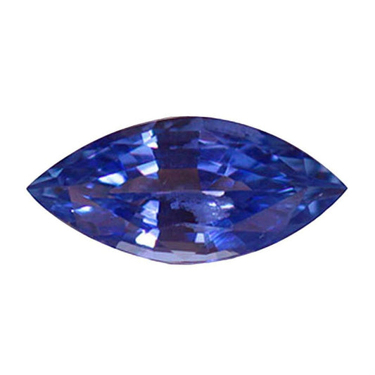 Marquise-Schliff Violetter Tansanit Ring in Gold – Hauptansicht