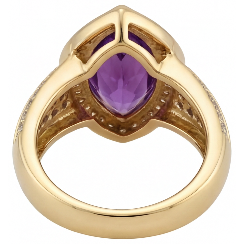 Luxuriöser Schmuckstein-Ring 9,50 Karat – Draufsicht
